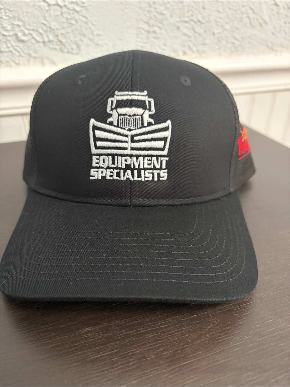 Port Authority Black Equipment Specialists Embroidered Trucker Hat
